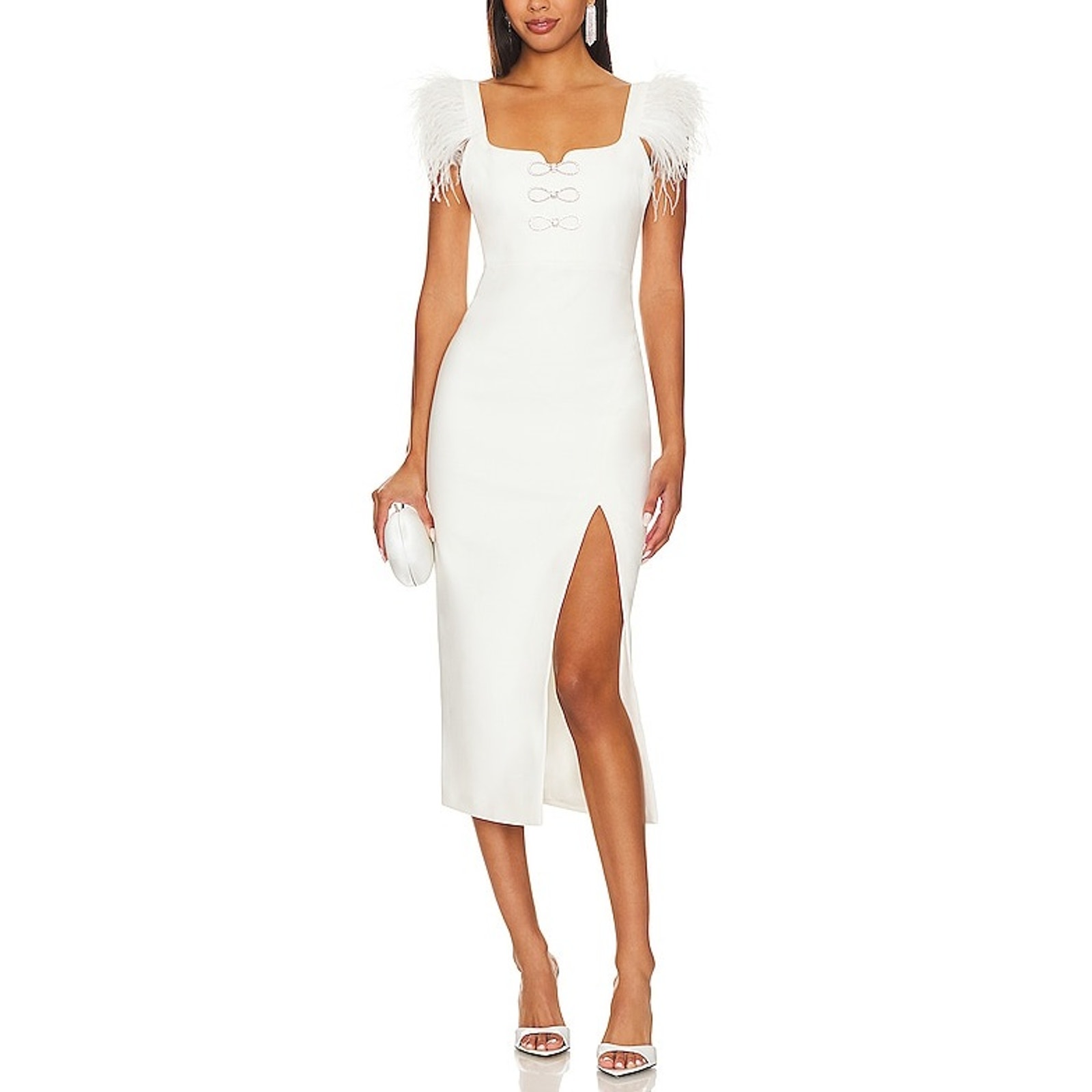 Likely Embellished Cream Rizzo Dress Size 00